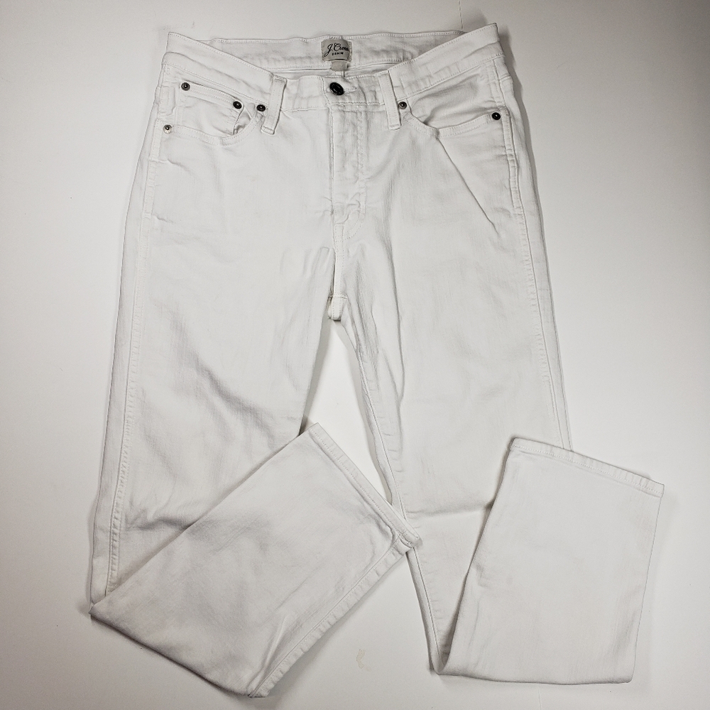 J Crew 9" Vintage Straight White Women's Jeans Size 29